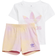 Adidas Infant Graphic Logo Shorts & Tee Set - White (HK2909)