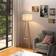 Homcom Bedside Cream/Natural Floor Lamp 154cm