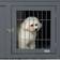 Pawhut Furniture Style Dog Crate w/ Two Lockable Doors 59.7x83.3x55.3cm 55.3x59.7cm