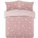 Star Print Thermal Teddy Fleece Fluffy Duvet Cover 86.6x90.6"