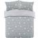 Dreamscene Star Print Thermal Teddy Fleece Fluffy Duvet Cover 86.6x90.6"