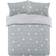 Star Print Thermal Teddy Fleece Fluffy Duvet Cover 86.6x90.6"