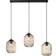 Paul Neuhaus Shitake Amber/Black Pendant Lamp 86cm