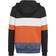 adidas Colorblock Fleece Hoodie - Black/Wonder Steel/Semi Impact Orange