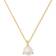 Kate Spade Brilliant Statements Trio Prong Pendant Necklace - Gold/Pearl