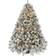 Yaheetech Pre-lit Artificial Incandescent Warm Lights Snow Flocked White Christmas Tree 89.7"