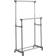 Premier Housewares Double Hanging Rail with Wheels Clothes Rack