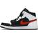 NIKE Air Jordan 1 Mid M - Black/Chile Red/White