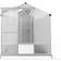 LivingAndHome Hobby Greenhouse with Vent 10x6ft Aluminum Polycarbonate