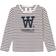 Wood Wood Kid's Kim Typo LS - Off White/Burgundy Stripes