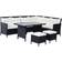 OutSunny 860-025GY Outdoor Lounge Set, 1 Table incl. 3 Sofas