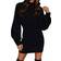 Exlura Women's Turtleneck Puff Long Sleeve Bodycon Pullover Cute Mini Sweater Dress