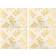 Pimpernel Etched Leaves Place Mat Gray, Blue, Pink, Red, White (40x30cm)