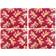 Pimpernel Etched Leaves Place Mat Gray, Blue, Pink, Red, White (40x30cm)