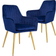 CangLong ‎KU-191296 Navy Blue Kitchen Chair 85.1cm 2pcs