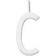 Design Letters Archetype Charm 16mm A-Z - Silver