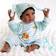 Aori African American Reborn Boy Doll with Giraffe Gift Set