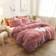XeGe Plush Shaggy Duvet Cover Green, Grey, Brown, Beige, Blue, Purple, White, Black, Yellow, Pink, Turquoise (228.6x228.6cm)