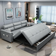 Homary Full Sleeper Convertible Sofa 188cm 3 Seater