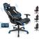 Goplus Massage Gaming Chair - Black/Blue