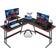 Homall L Shaped Gaming Desk - Black