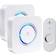 Mydome Arctic Square II Wireless Doorbell And Chime Kit With 2 Plug-In Receivers