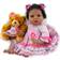 Aori Lifelike African American with Teddy 58cm