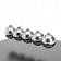 Northix Newtons Cradle Silver/Black Decorative Item
