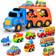 Big Carrier Truck with 8 Small Cartoon Pull Back Cars