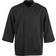 White Unisex Atlanta Chef Jacket - Black