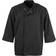 White Unisex Atlanta Chef Jacket - Black