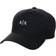 Armani Exchange Visor Cap with Logo - Black