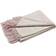 Etol Fishbone plaid Tæppe Pink, Rød, Naturfarvet, Blå, Grå, Beige, Sort (170x130cm)