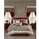 Madison Park Jelena Bed Linen Red (274.3x259.1cm)