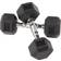 BalanceFrom Rubber Encased Hex Dumbbell 10lb