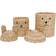 OYOY Bear & Rabbit Storage Basket Set 2-pcs