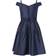 Monsoon Duchess Twill Bardot Prom Dress - Blue