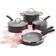 Paris Hilton Epic Cookware Set with lid 12 Parts