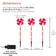 Alpine Corporation Candy Cane Yard Stakes Ground Lighting 28" 3