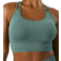 ICANIWILL Ribbed Define Seamless Sports Bra - Sea Green