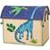 Rice Raffia Storage Baskets with Dinosaur Theme Set of 3