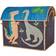 Rice Raffia Storage Baskets with Dinosaur Theme Set of 3