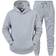 Men's Hooded Athletic Tracksuit - Grey