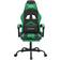 vidaXL Swivel Gaming Chair Black/Green