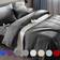 Sonoro Kate Super Soft Bed Linen Black, Grey, White, Blue, Purple, Red (259.08x228.6cm)