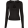 Urban Classics Crossed Cut Out Long Sleeve T-shirt - Black
