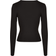 Urban Classics Crossed Cut Out Long Sleeve T-shirt - Black