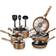 NutriChef Stylish Cookware Set with lid 13 Parts