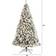 Nearly Natural 9' Flocked West Virginia Fir with White LED Lights Christmas Tree 108"