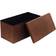 Folding Storage Ottoman Faux Leather Footrest Stool Long Bench Toy Box Chest